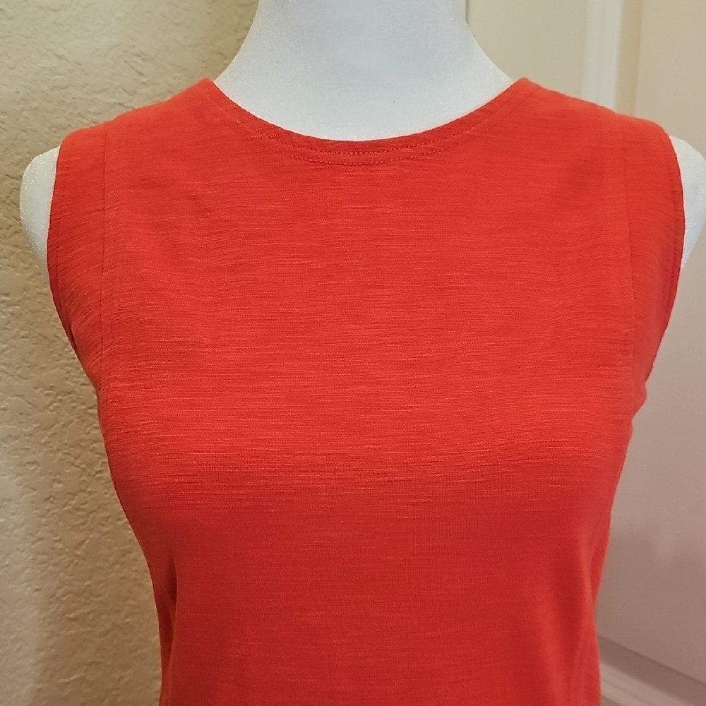 J.Crew Sleeveless A-Line Coral/Pink Dress Sz 8 - Picture 2 of 6